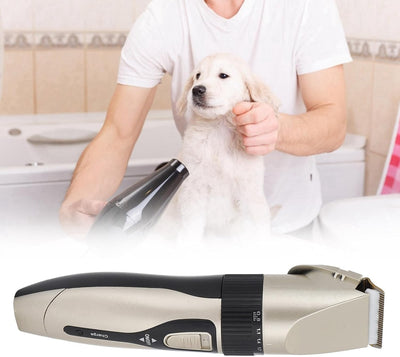 Zerodis Pet Dog Haarschneider, Pet Electric Hair Trimmer Katzenhaarentferner Professioneller Hundeha