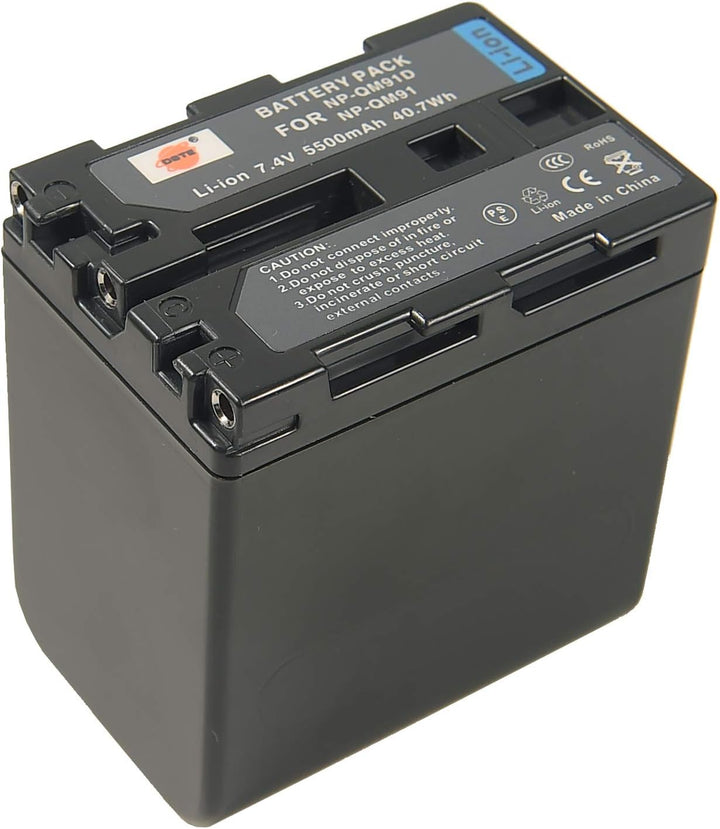 DSTE 2-Pack Ersatz Batterie Akku for Sony NP-QM91D CCD-TRV118 CCD-TRV128 CCD-TRV138 CCD-TRV228 CCD-T