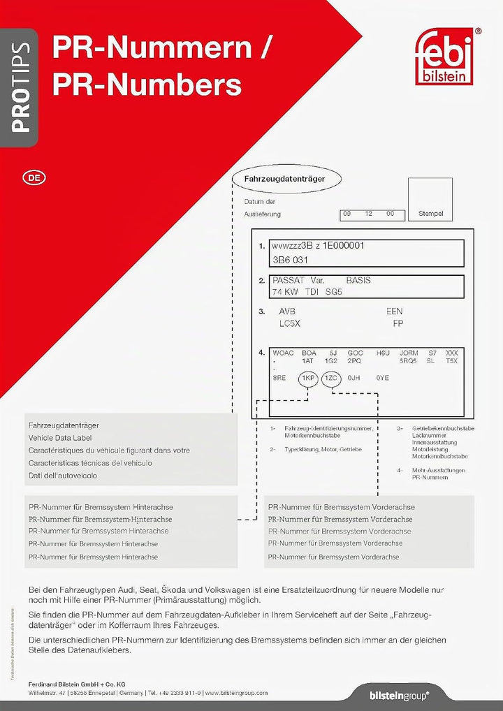febi bilstein 36463 Bremsscheibensatz , 2 Bremsscheiben