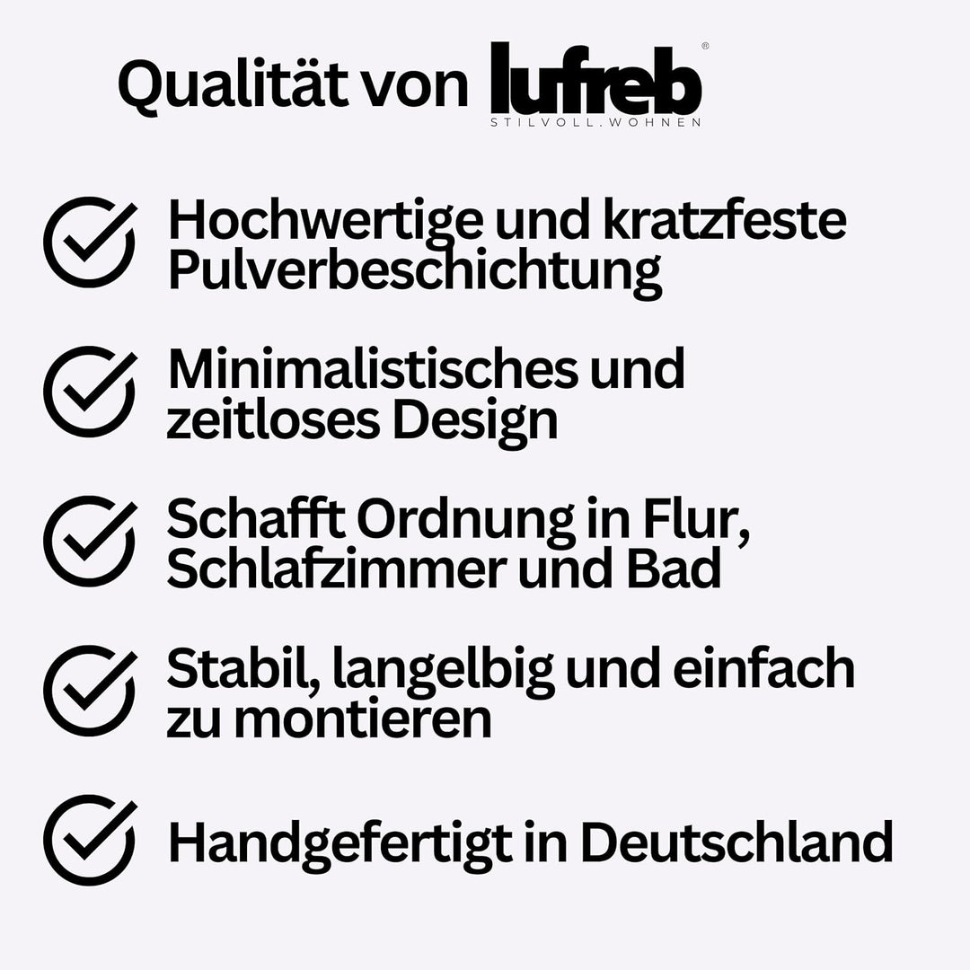 Kleiderstange Deckenmontage, Garderobenstange aus Holz Metall | Kleiderstange Decke | Als Schmale Ga