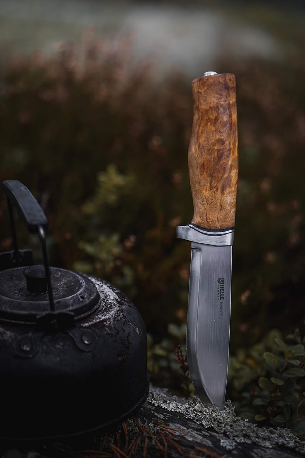 Helle GT Messer 4,84 Zoll Klinge Griff aus Gelbbirke 36 Braun