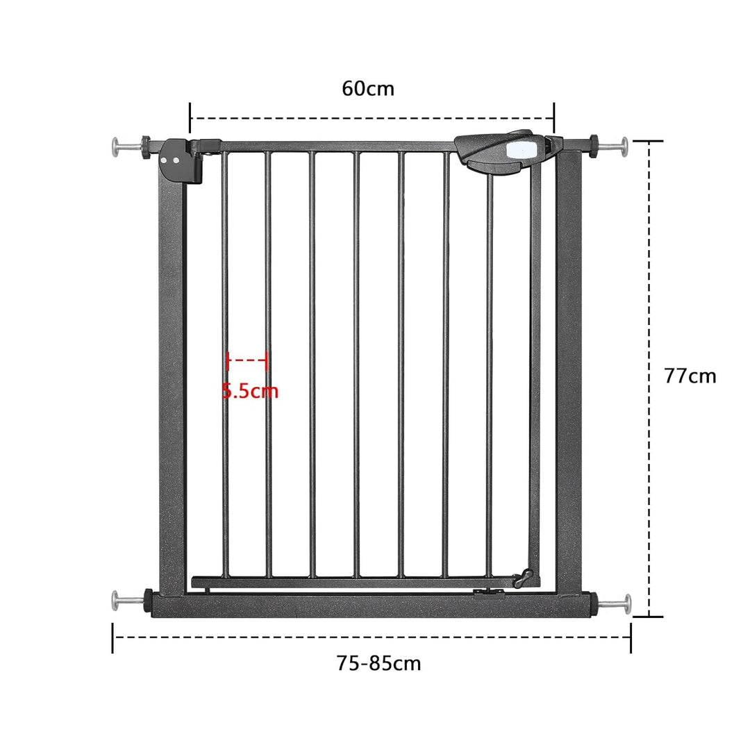 Froadp Türschutzgitter Baby Treppengitter Kindergitter ohne Bohren 75-85cm Türgitter Treppen Beidsei