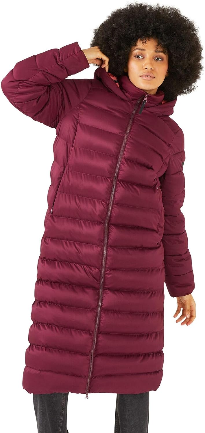 Regatta Damen Longline Padded Hooded Jacket Coat Gefütterter Mantel (1er Pack) 48 Marine, 48 Marine