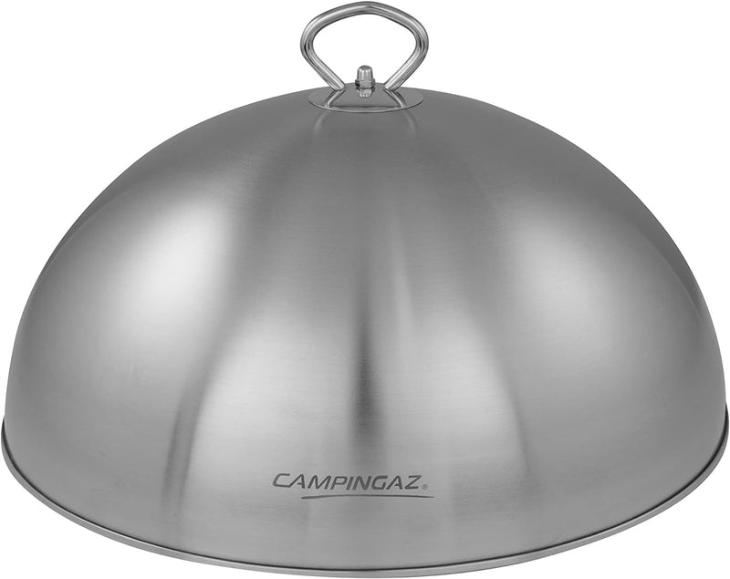 Campingaz Premium Plancha Garhaube, Speiseglocke aus Edelstahl, Grillzubehör Garglocke für Grills un