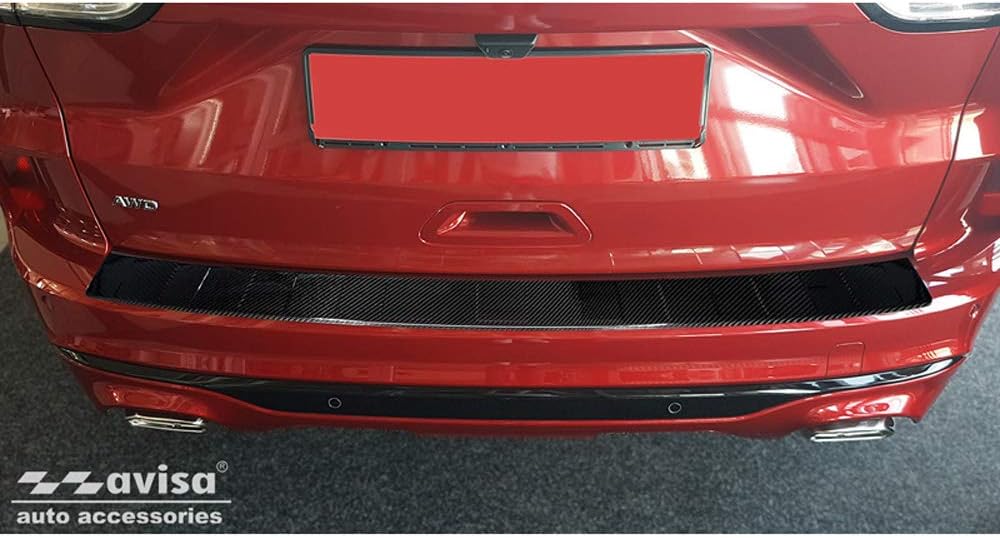 Avisa Echtes 3D Karbon Heckstossstangenschutz kompatibel mit Ford Kuga III ST-Line/Vignale/Hybrid 20