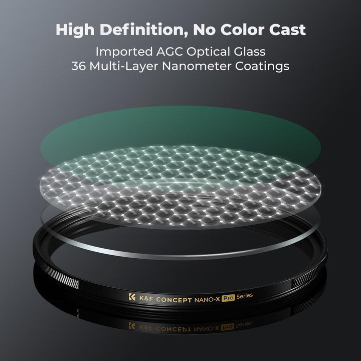 K&F CONCEPT Filter 67mm Black Mist 1/8 & Ultra-niedrige Reflexion, Optisches Glas mit Multi-Nano-Bes