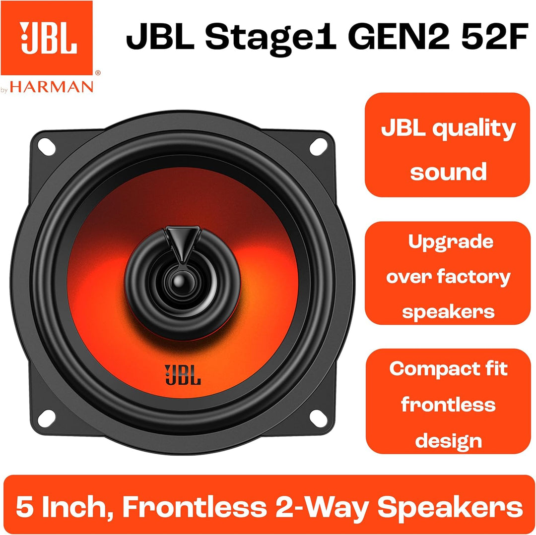 JBL Stage1 GEN2 52F Koaxial Lautsprecher Auto 130mm (5,25 Zoll): von Harman Kardon Car HiFi mit 40W