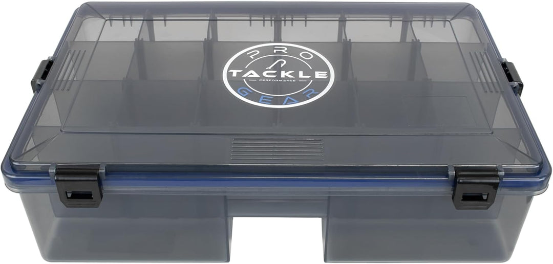 Pro Tackle Lure Box Shallow Köderbox Kunstköderbox Angelbox Tacklebox, grau, wasserdicht (Deep - 35,