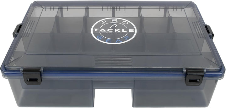 Pro Tackle Lure Box Shallow Köderbox Kunstköderbox Angelbox Tacklebox, grau, wasserdicht (Deep - 35,