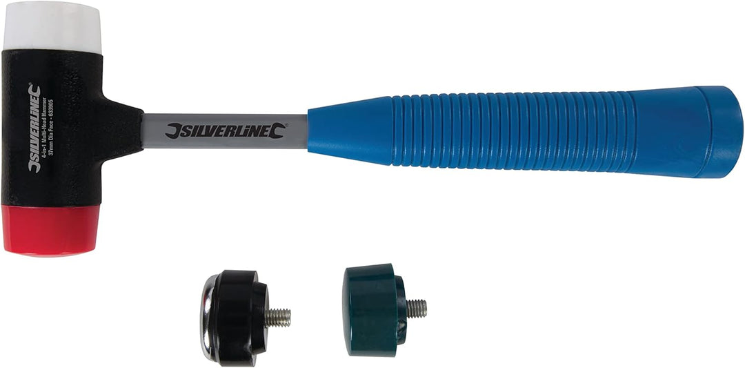 Silverline 633905 4-in-1 Multi-Head Ha mmer 37 mm Dia Face