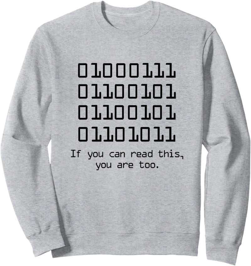 Wenn Sie diesen Coder Programmer Computer Developer lesen können Sweatshirt