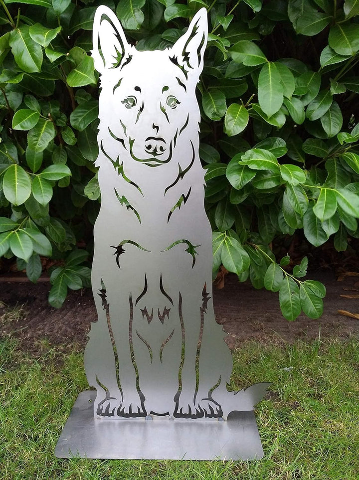 Schäferhund Metallfigur Gartenfigur ca. 80 cm