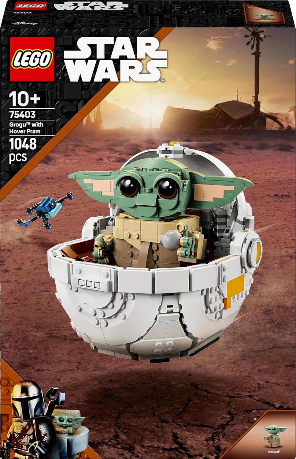 LEGO Star Wars 75403 Grogu in Seiner Repulsorwiege aus The Mandalorian - Minifigur zum Sammeln - Mod