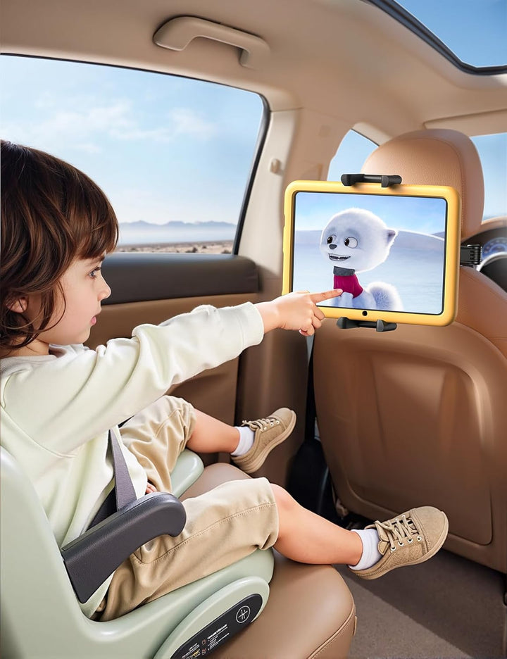 Lamicall Tablet Halterung Auto Kopfstütze - [Doppelt Faltbares Design] Tablethalterungen Auto mit Ab