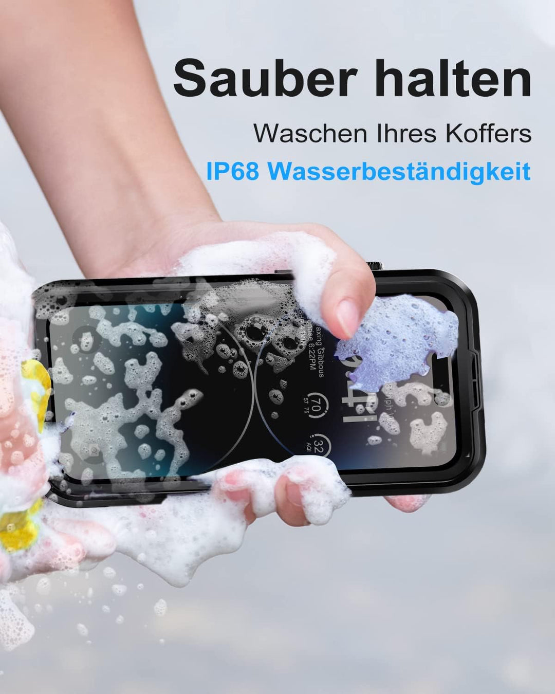 WIFORT für iPhone 14 Pro Wasserdicht Hülle mit Magsafe - 360 Grad Schutzhülle Outdoor Handyhülle IP6