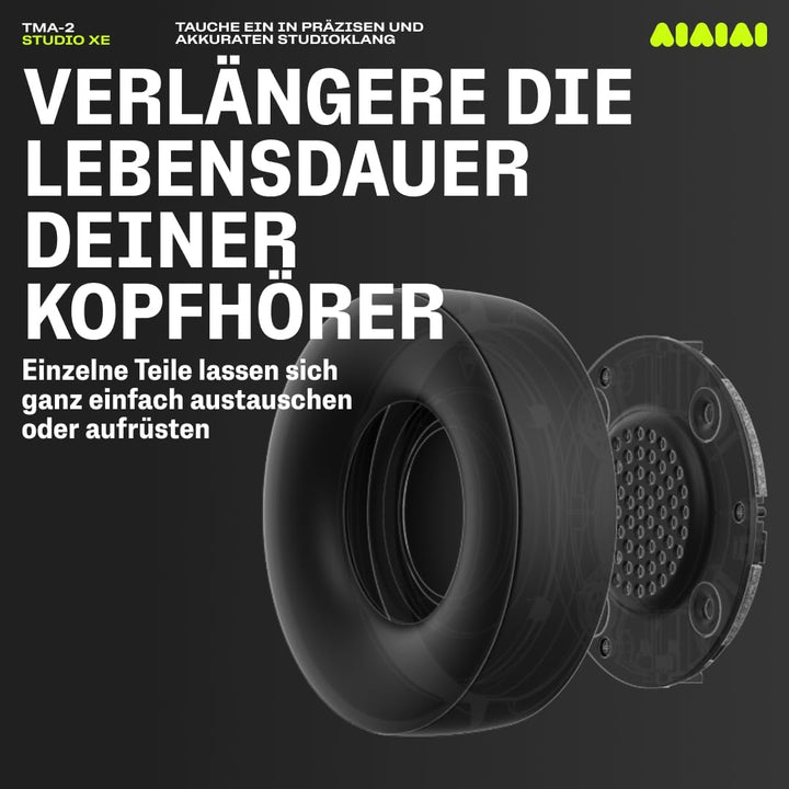 AIAIAI TMA-2 Studio XE – Professionelle geschlossene Studio-Kopfhörer mit ausgewogenem, detaillierte