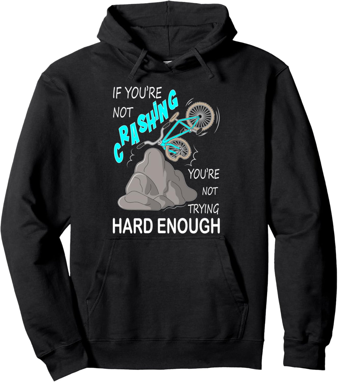 Fahrradfahren Training Crash Downhill Mountain Biker Pullover Hoodie