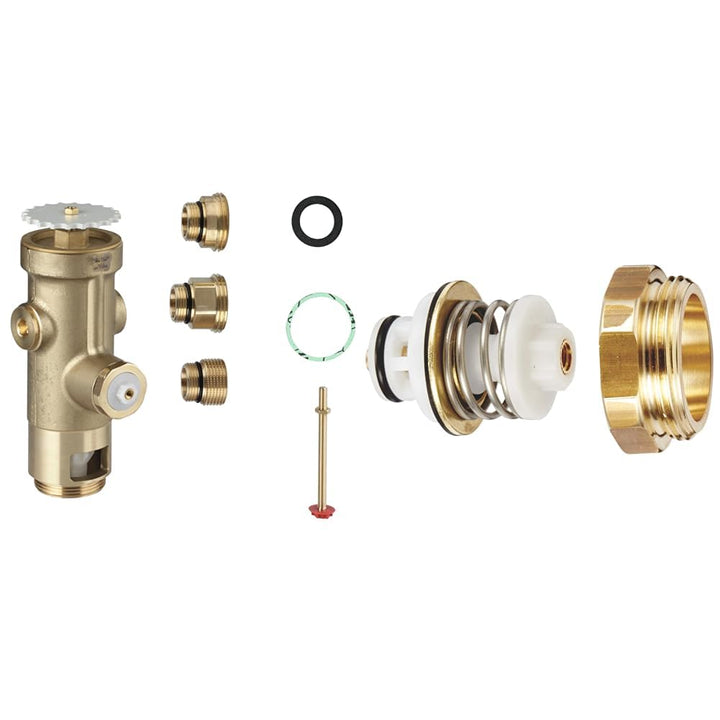 GROHE Drückspüler für WC (DN20, Wandeinbau, ohne Vorabsperrung), 43996000 & Entlastungsventil (Herst
