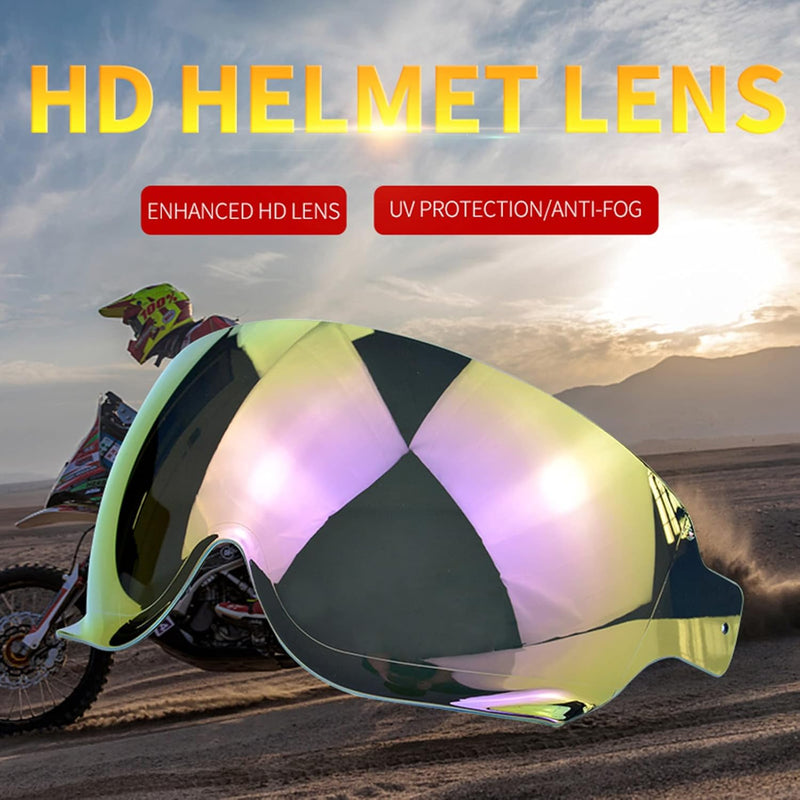 Shkalacar Helmvisier, Helmlinse Ersatz für SHOEI JO EX-Zero CJ3, Helm Motorrad Windschutzscheibe Hel