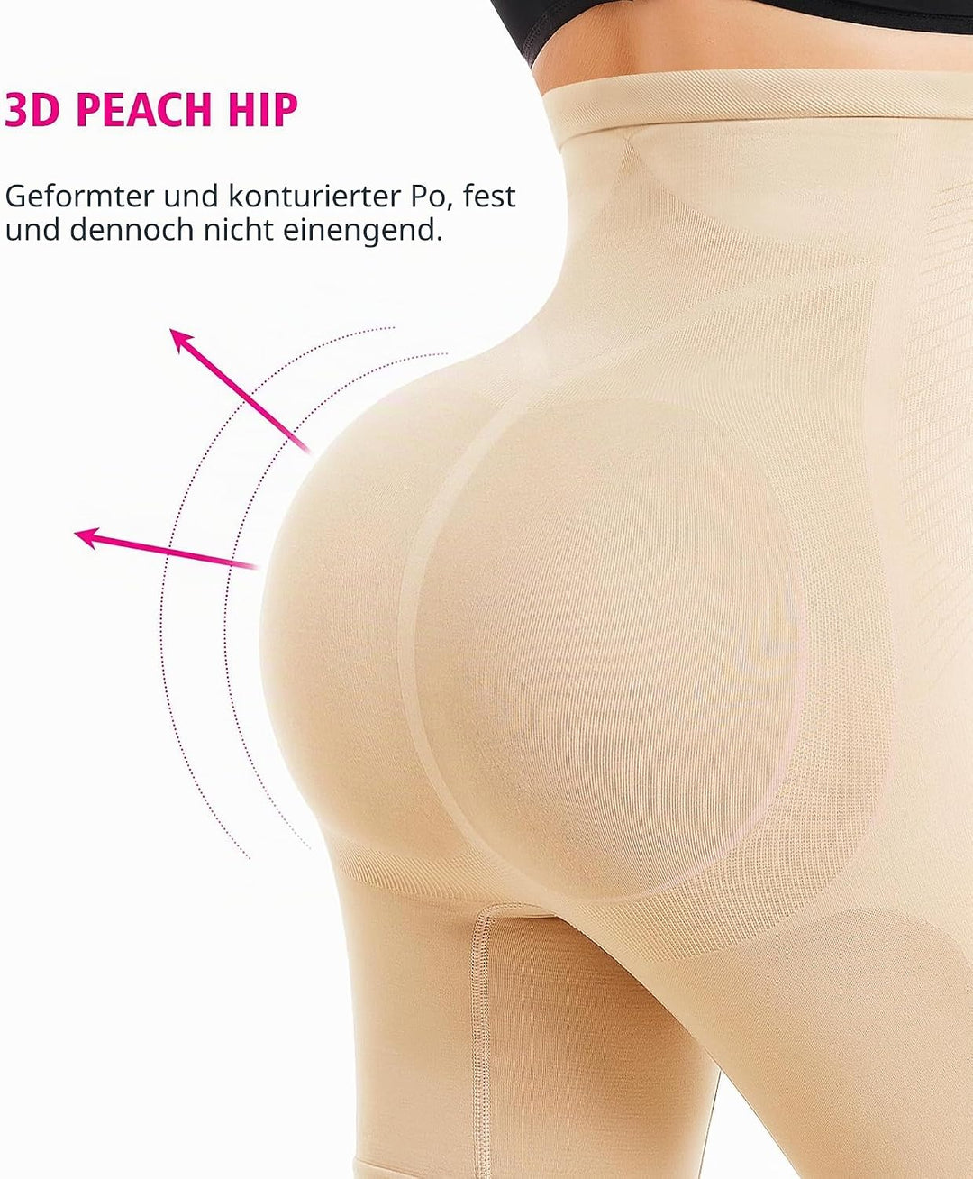 KUMAYES Bauchweg Unterhose Damen Hohe Taille Shapewear Nahtlose Miederhose Bauchkontrolle Höschen Sh
