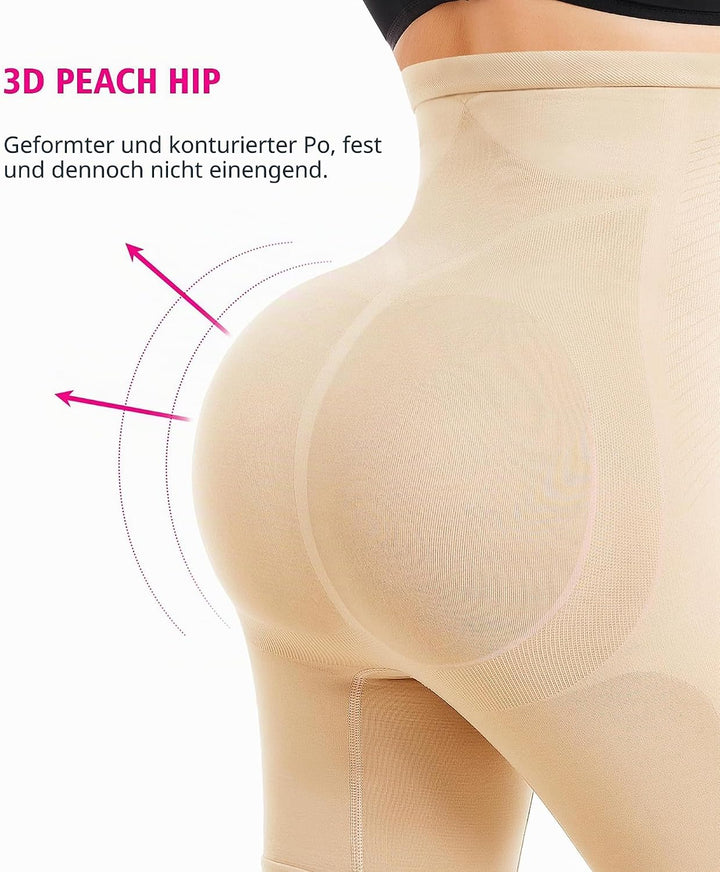 KUMAYES Bauchweg Unterhose Damen Hohe Taille Shapewear Nahtlose Miederhose Bauchkontrolle Höschen Sh