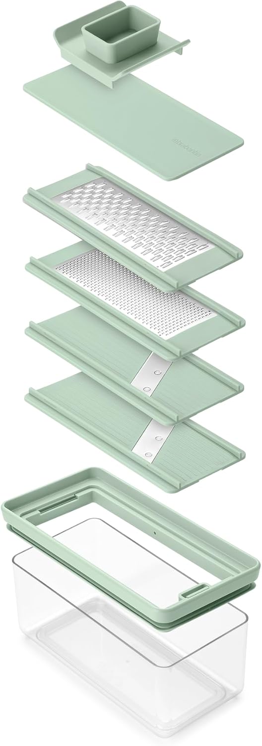 Brabantia Tasty+ Hobel- und Reibe-Set, Jadegrün