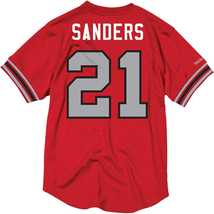 Mitchell & Ness M&N NFL Mesh N&N Crew Neck (A. Falcons, D. Sanders - Red, L)