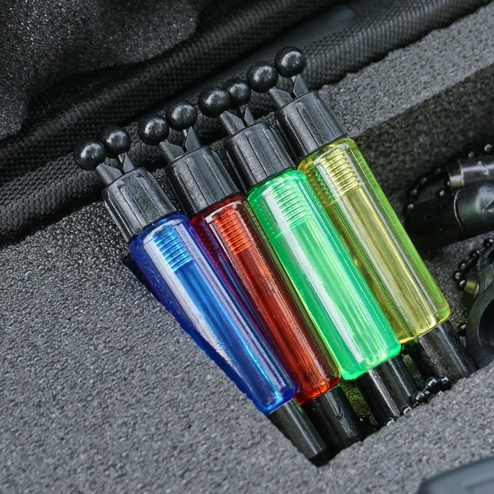 Hirisi Tackle Karpfenangel-Alarme mit Empfänger und Swingern in Schutzhülle Sq-4, Sq-4