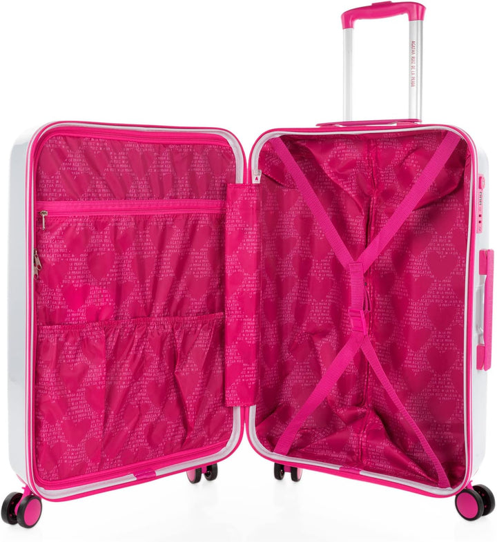 AGATHA RUIZ DE LA PRADA - Koffer Mittelgross - PC hochwertiger und Stabiler reisekoffer mit Rollen -