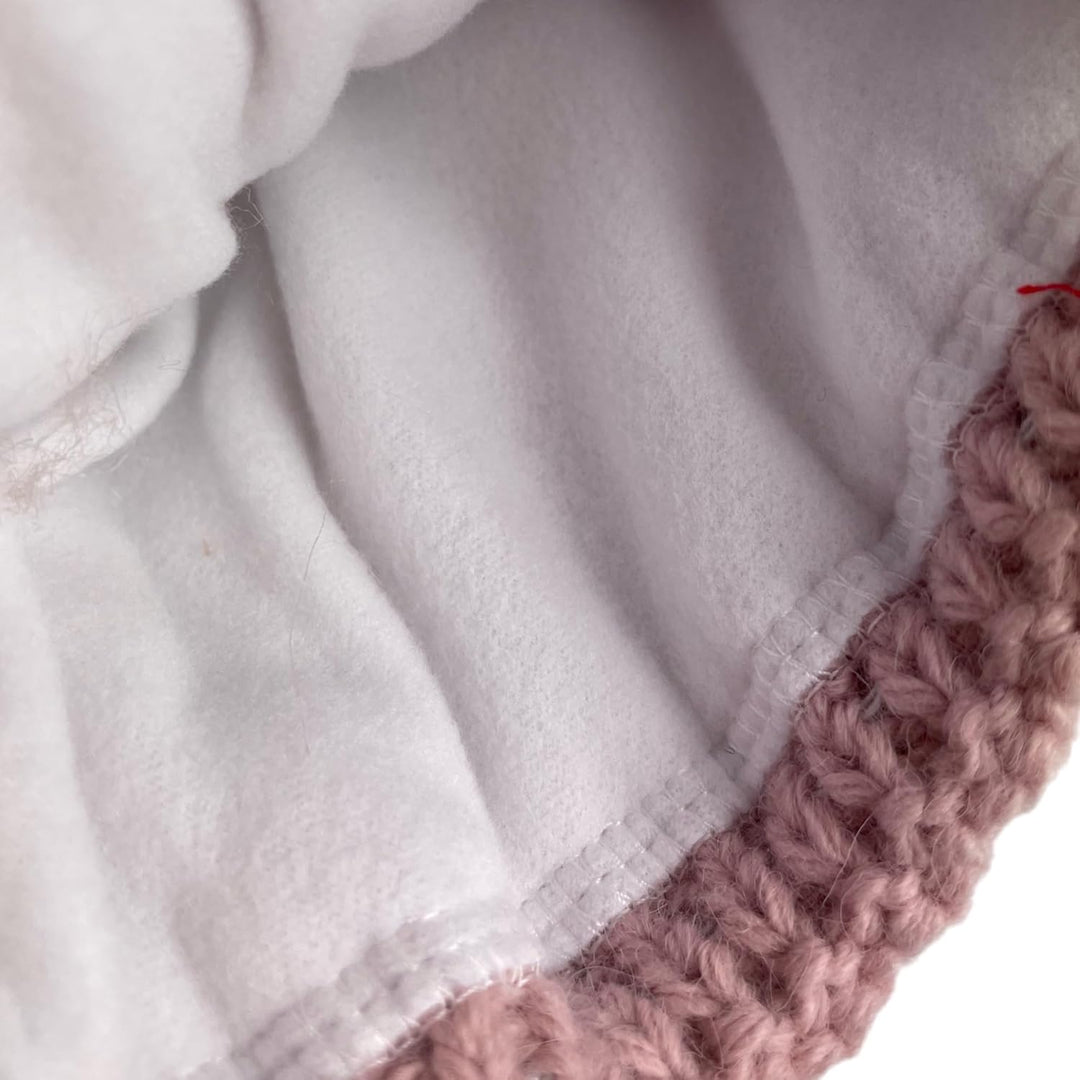 kennydoo Mütze & Schal Set achti I 2 teilig I Damen Kombi - Beanie mit grossem Bommel und Loop I kus