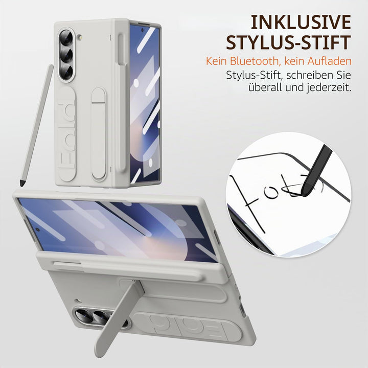 NINKI für Fold 5 handschlaufe Case mit Stift und Halter Samsung Galaxy Z Fold 5 hülle mit Armband Ga