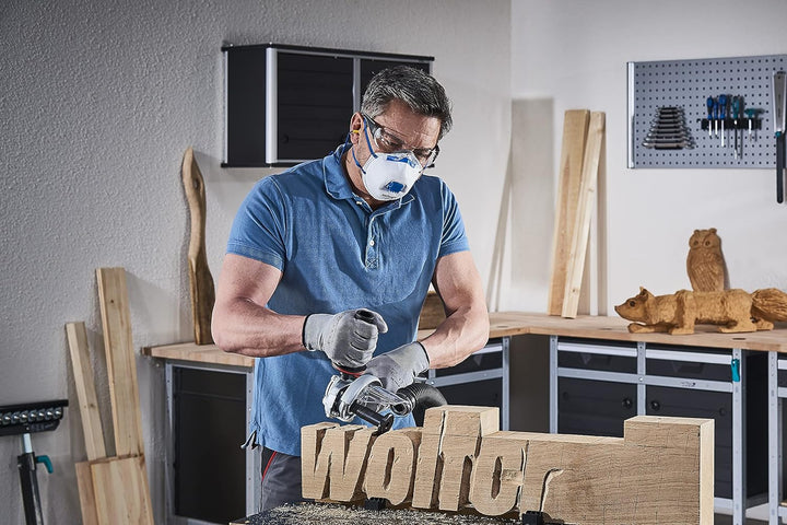 wolfcraft Frässcheibe für den Winkelschleifer I 4387000 I Für vielfältige Holzarbeiten, Frässcheibe