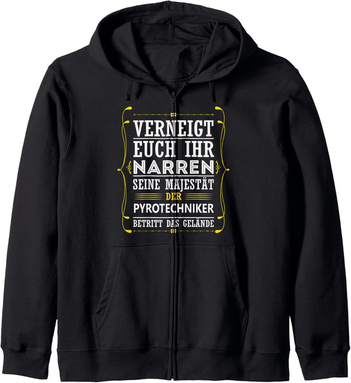 Pyrotechniker lustiger Pyro Spruch Geschenk Kapuzenjacke
