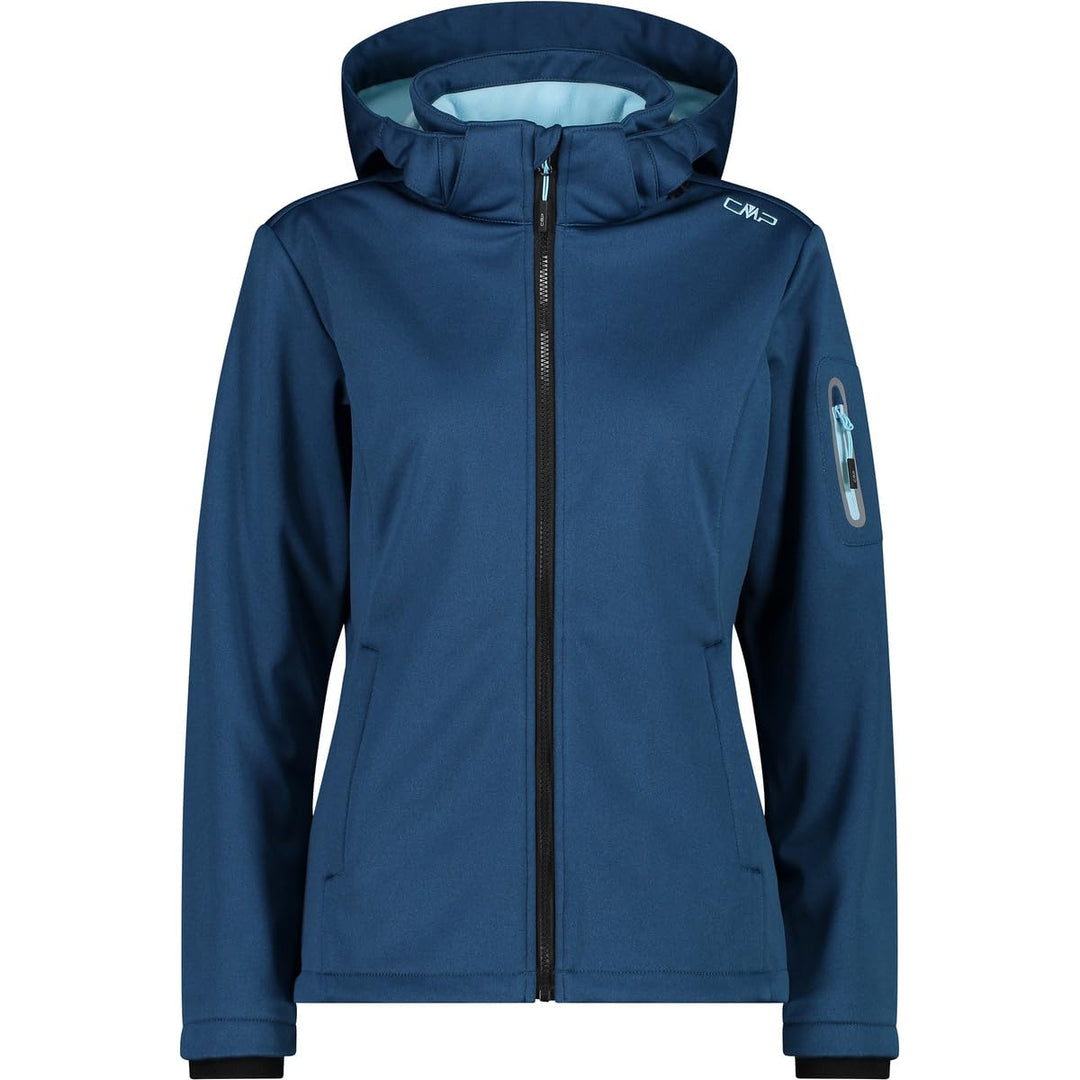 CMP Damen Melange Softshelljacke für Damen mit Abnehmbarer Kapuze - 39a5006m Softshelljacke XS Majol
