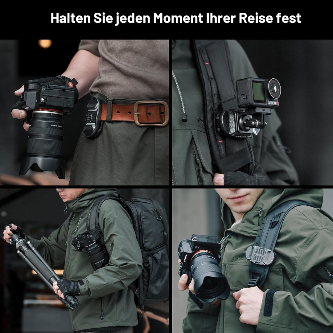 PGYTECH Beetle Kamera Clip V2 (Nur Clip) mit Platte Schnellwechselsystem für Sony, Nikon, Fuji, DSLR