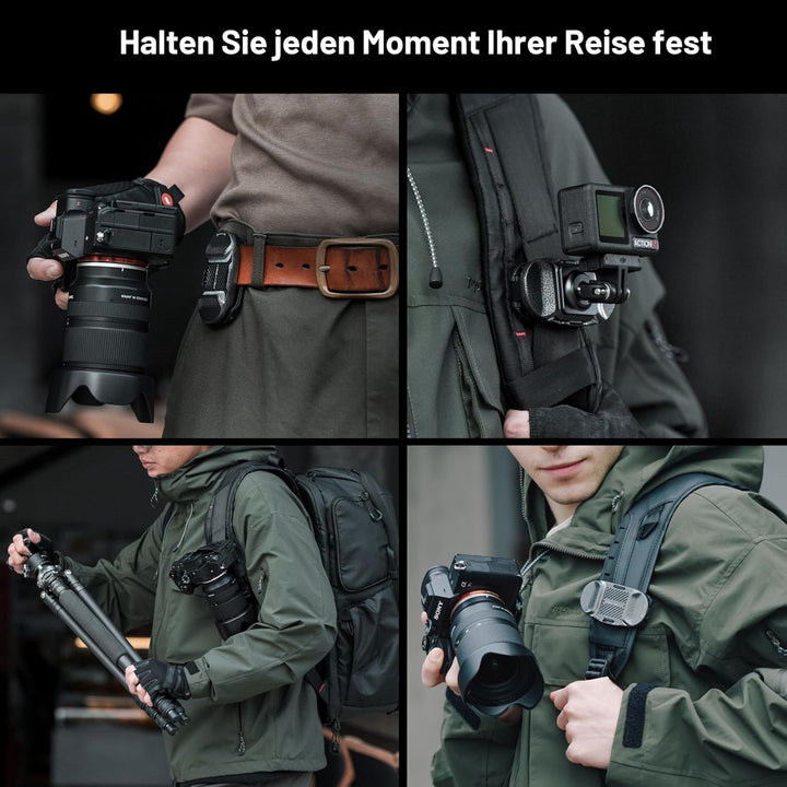 PGYTECH Beetle Kamera Clip V2 (Nur Clip) mit Platte Schnellwechselsystem für Sony, Nikon, Fuji, DSLR