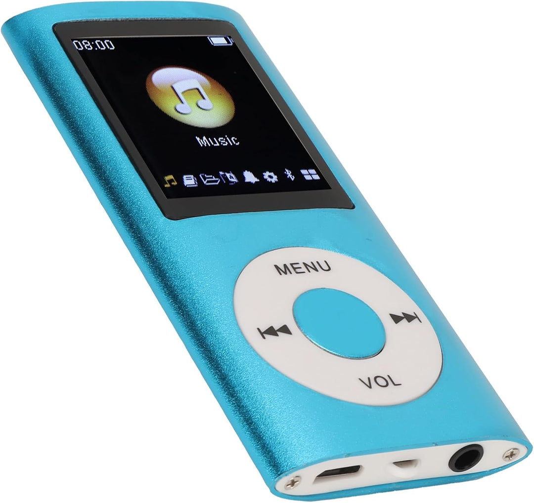 MP3-Player, Tragbarer Musik-Player mit 1,8-Zoll-LCD-Bildschirm, Verlustfreier HiFi-Sound, 200-mAh-Ak