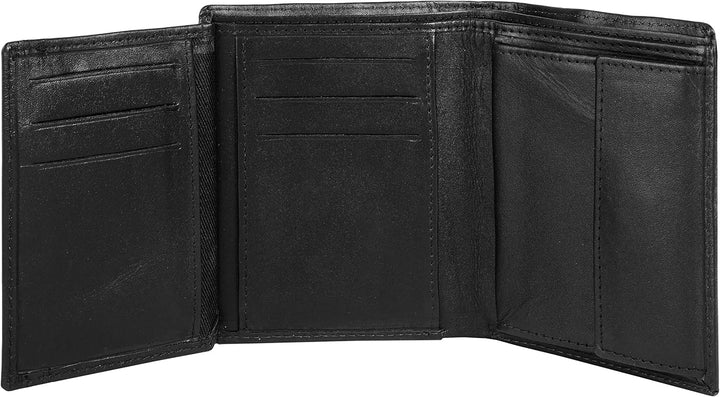 bruno banani Geldbörse Echt Leder Herren - 021648 Schwarz, Schwarz