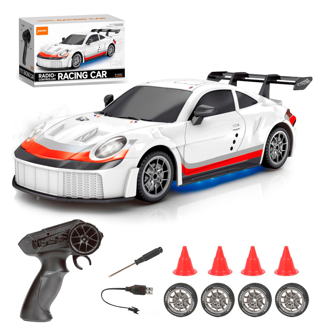 Ferngesteuertes Auto 1:24 Scale Drift Car 4WD 2.4GHz RC Drift Auto 20KM/H Hohe Geschwindigkeit Rennw