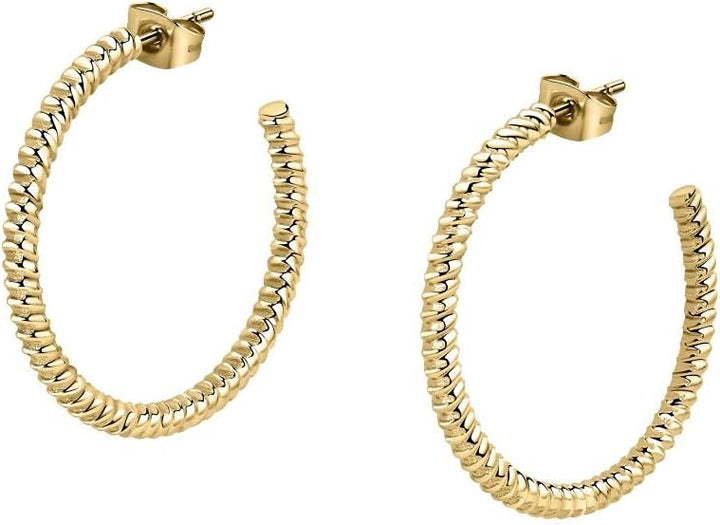 Morellato CREOLE Damen Ohrringe Creolen aus Stahl, PVD Gold - SAUP01