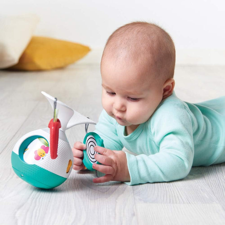 Tiny Love 2-in-1 Tummy Time Musik Mobile 360° drehbar, Licht & Elektronik, 3 Musik- & Geräuschmodi,