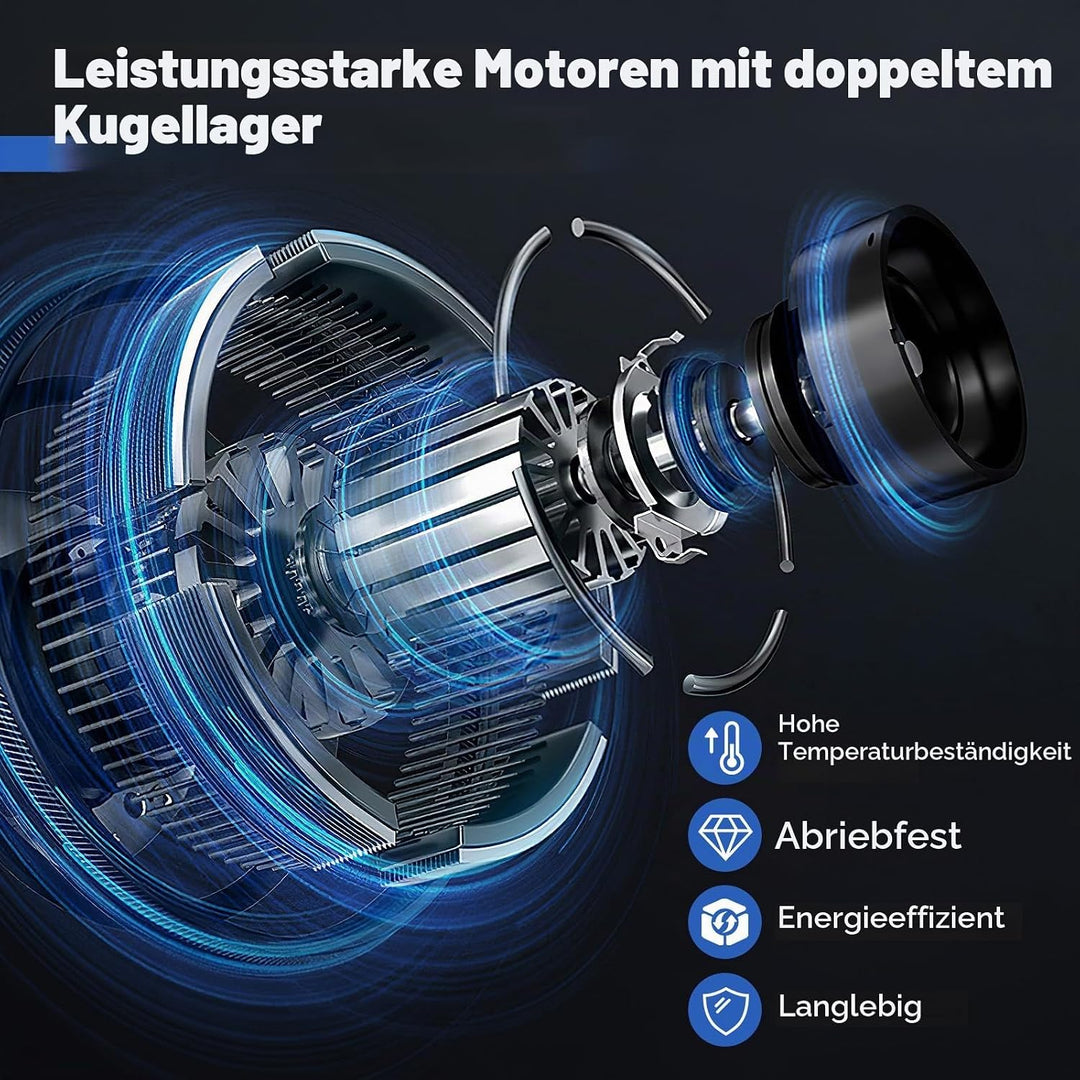 SOARS Wandventilator Ø56cm, 120W Ventilator Wand mit 3 Geschwindkeitsstufen, 30°Vertikalwinkel &amp; aut