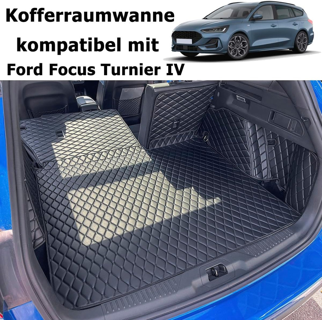 Kofferraumwanne kompatibel mit Ford Focus IV Turnier Kombi ab 9/2018 (obere/hohe Position) Kofferrau