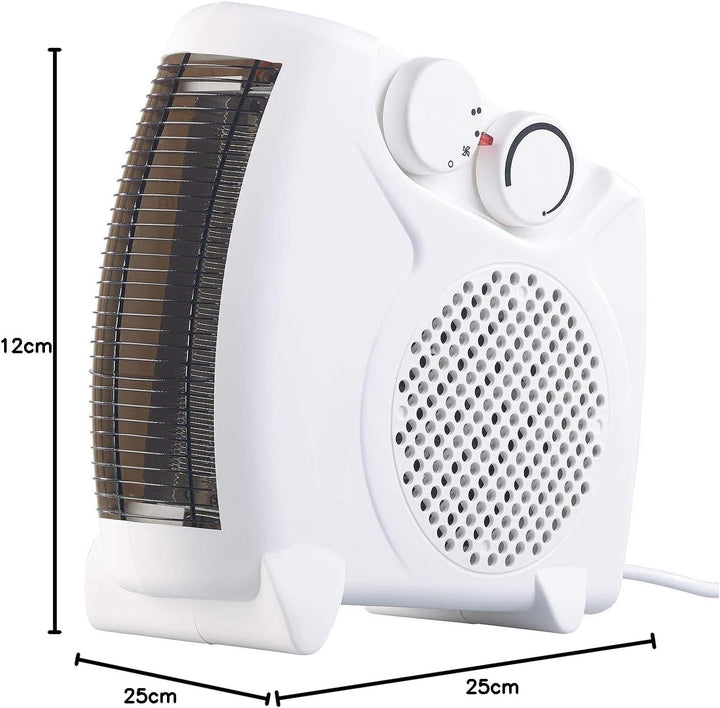 Sichler Haushaltsgeräte Heizgerät: Heizlüfter LV-190 mit 2 Heizstufen und Thermostat, 2.000 Watt (Ba