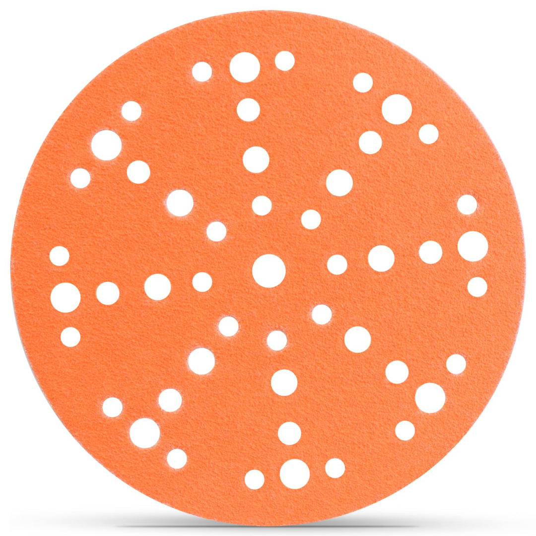 Papier Schleifscheiben 150mm Klett Orange 49-Loch K800 Holz/Auto | Langlebige Schleifscheiben mit Pa