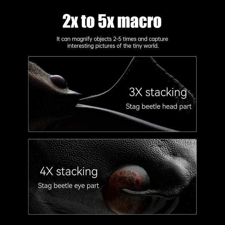 AstrHori 25 mm F2,8 2X-5X Ultra Makro Objektiv, Vollformat, manueller Fokus, kompatibel mit spiegell