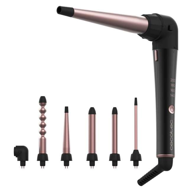 "Cecotec Lockenstab Multikopf SurfCare MultiWaves, 5 Köpfe, Keramikbeschichtung, einstellbare Temper