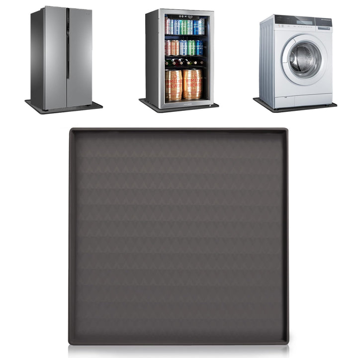 Bodenmatte für Den Kühlschrank, 60x60cm Silikon Kühlschrankmatten mit Erhöhtem Rand Kühlschrank Trop