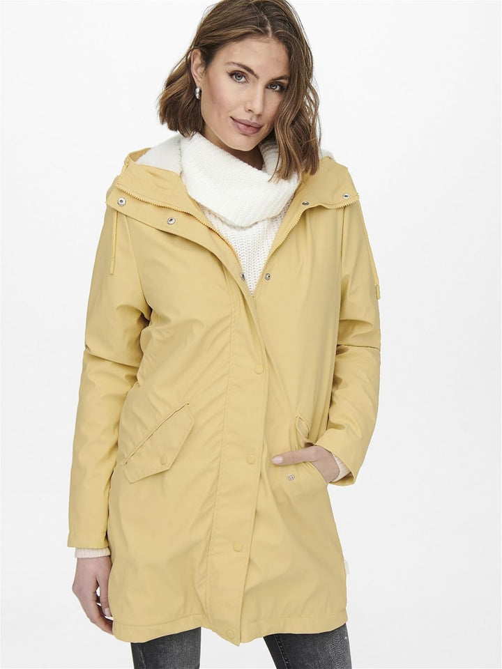 ONLY female Regenmantel Langer Regenjacke XS Jojoba, XS Jojoba