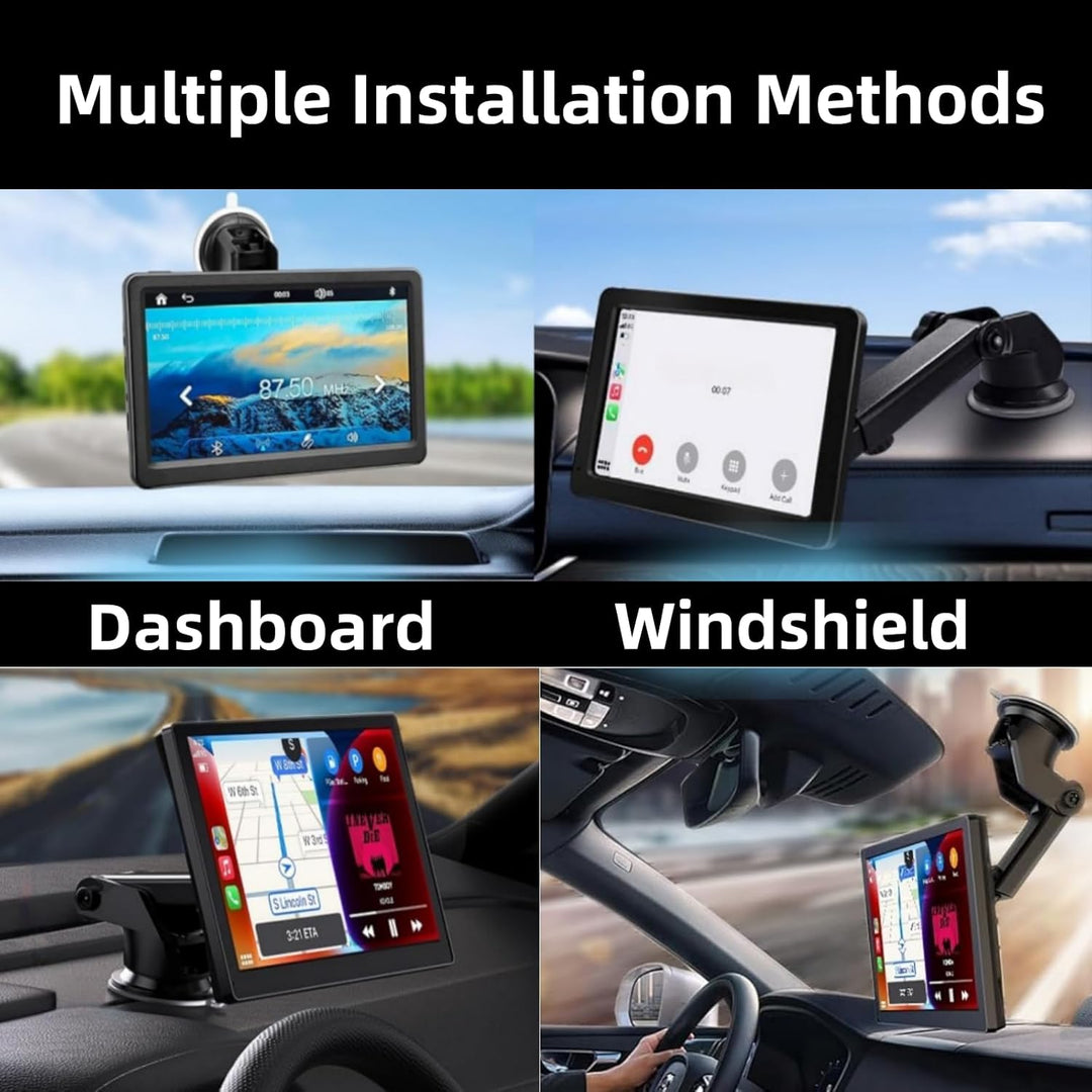 Epronic Flexibel Armaturenbrett Halterung für Wirelss Apple Carplay Bildschirm, Saugnapf Halterung f